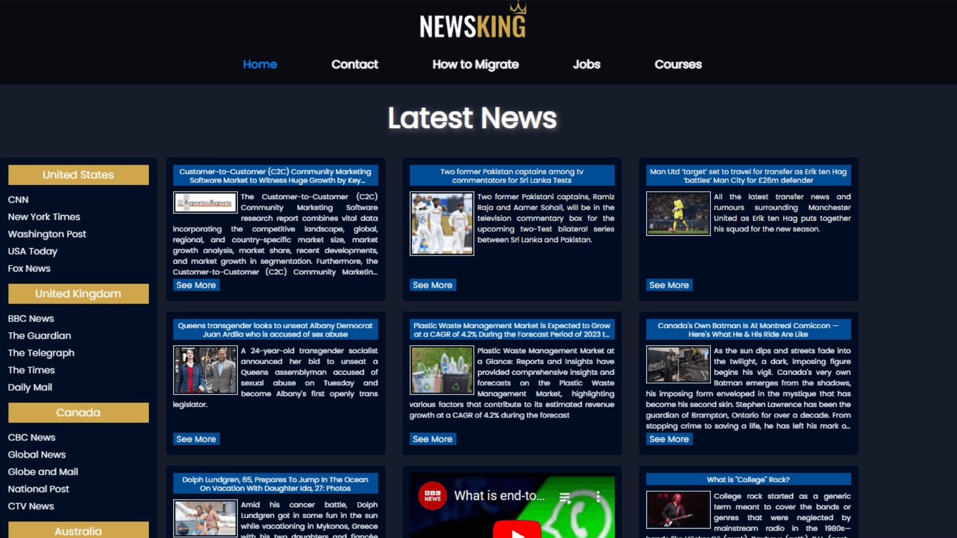 Newsking Website