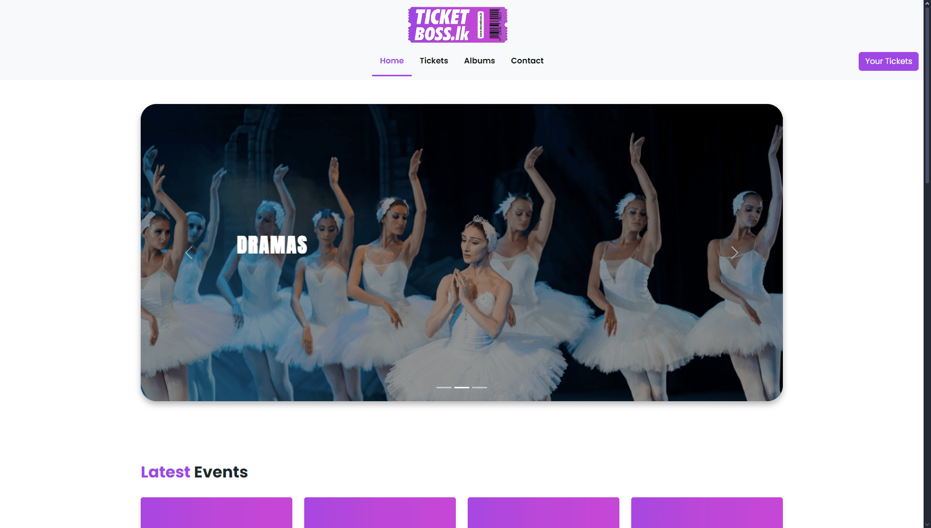 Ticketboss.lk Website